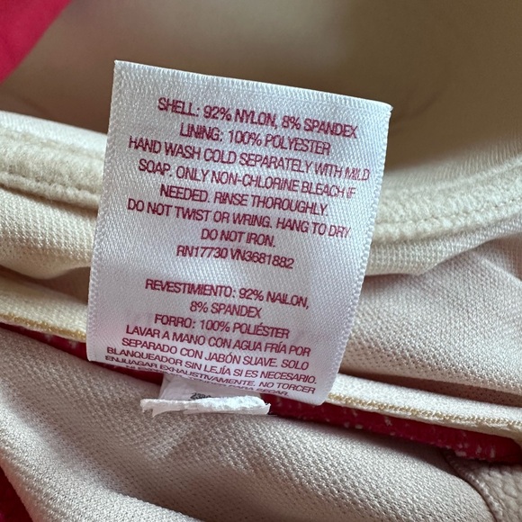 EUC Merona Swim Suit One-Piece, Halter Neck, Faux Wrap with Underwire - Picture 5 of 8